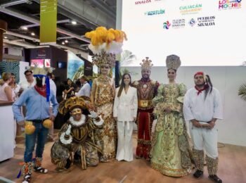Sinaloa se promueve en el Tianguis Turístico 2026 en Acapulco <br> <span style='color:#FFFFFF;font-size:16px;letter-spacing:1px;'>Sostiene reuniones con aerolíneas y operadores para atraer visitantes y fortalecer rutas</span>