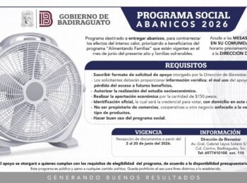 Badiraguato dotará de abanicos para temporada de calor