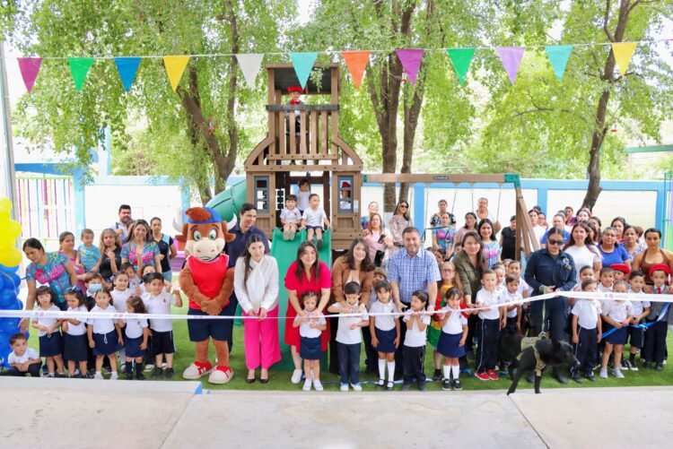 Kínder Jean Piaget estrena área recreativa en Badiraguato
