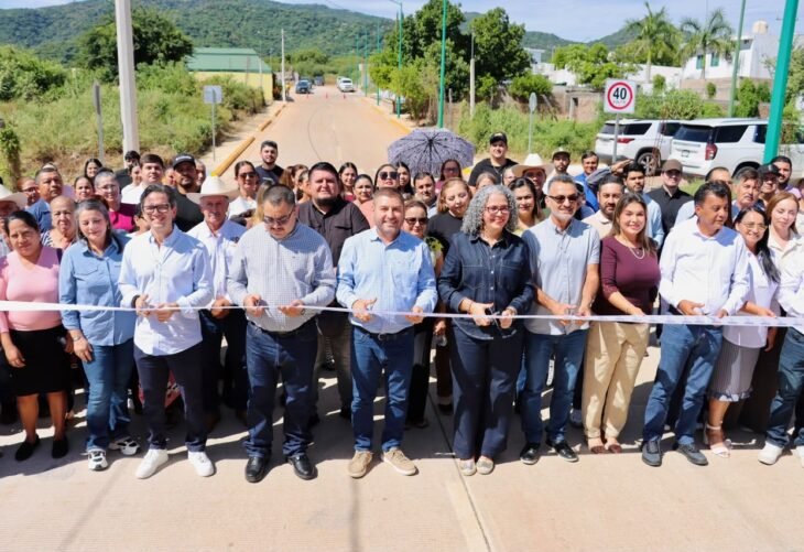 Siete calles de Badiraguato reciben pavimento con inversión de 20 mdp
